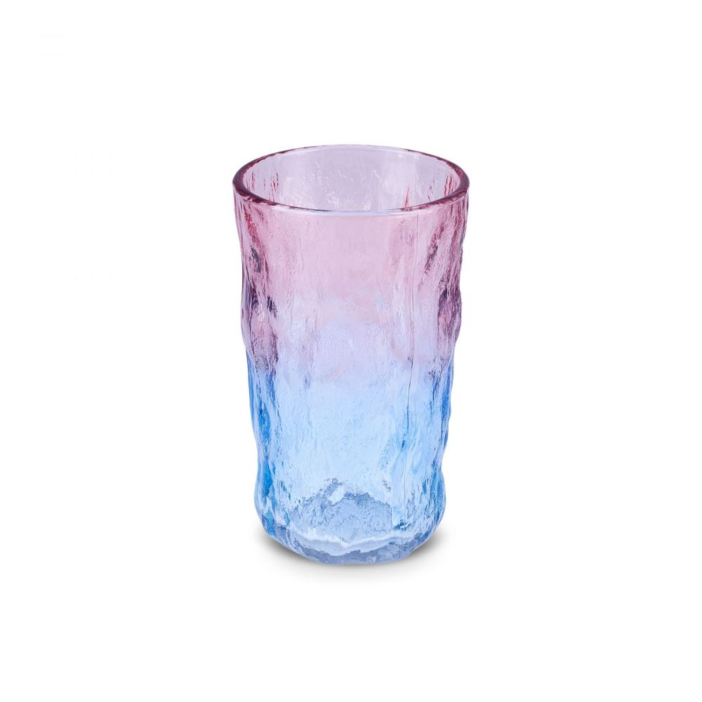 Karaca Glacier 6-Piece Beverage Glass Set 383ml - Pink/Blue | 153.09.01.6693
