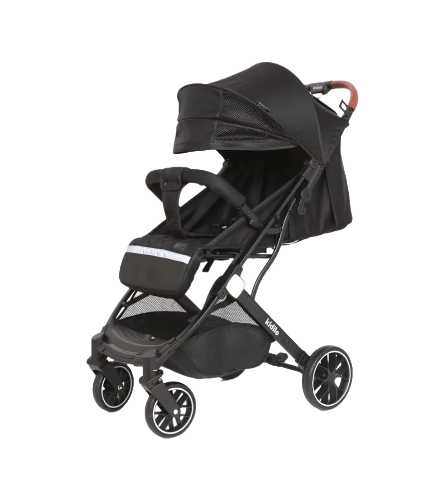 Kidilo Baby Stroller - Foldable Comfort Design, Black | 531-1