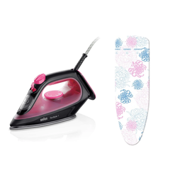 Braun Steam Iron with Free Leifheit Cover |  BR SI1070PU + LF 71598