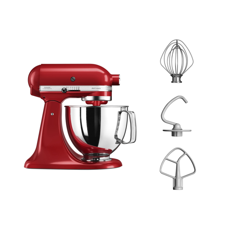 KitchenAid Artisan Series 4.8L Tilt-Head Stand Mixer Empire Red | 5KSM125EER