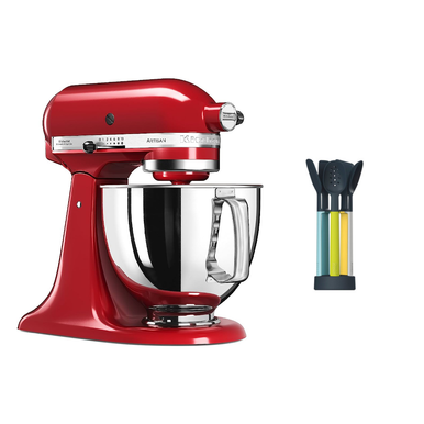 KitchenAid Artisan Series 4.8 L Tilt-Head Stand Mixer + FREE Joseph Joseph Elevate Silicone Kitchen Utensil Set with Compact Storage Stand | 5KSM125EER + 10176