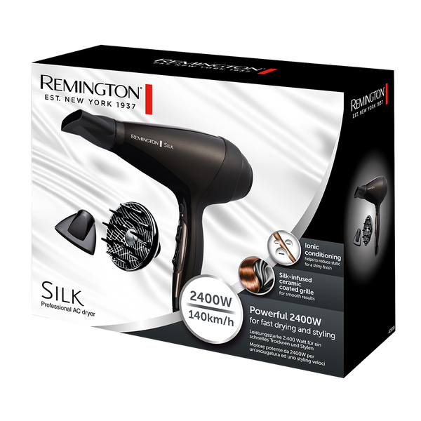Remington Silk HD Professional Hair Dryer 2400W - Ionic Technology | AC9095 E51