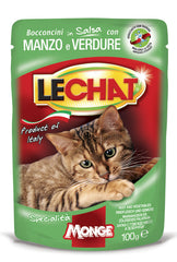 LeChat Wet Cat Food Pouch - 100g