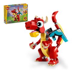 LEGO Creator 3 in 1 Red Dragon Building Toy Set | 31145