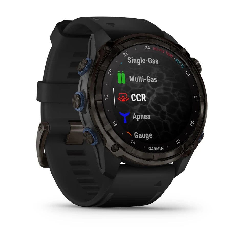 Garmin Descent Mk3i – 51 mm Carbon Grey DLC Titanium With Black Silicone Band | 010-02752-11