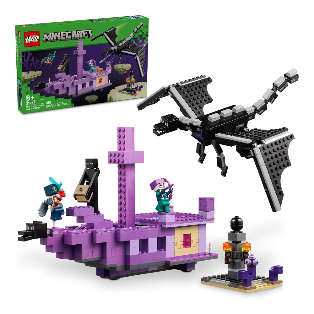 Lego Minecraft The Ender Dragon and End Ship Building Set | 21264