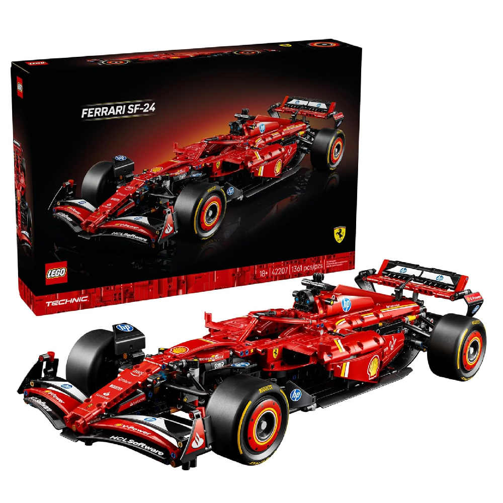 LEGO Technic Ferrari SF-24 F1 Model Car Kit - Building Set | 42207