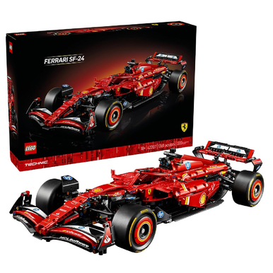 مجموعة بناء نموذج سيارة فيراري SF-24 F1 من LEGO Technic - طقم 42207