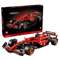 مجموعة بناء نموذج سيارة فيراري SF-24 F1 من LEGO Technic - طقم 42207