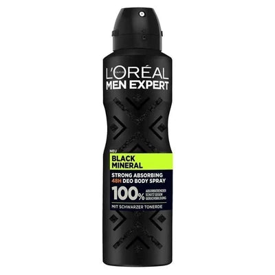 L'Oréal Paris Men Expert Black Mineral Deodorant Spray for Men 150ml | H0000480