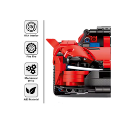 MJI, Creative LEGO-style construction sets, 8610 1208PCS Cada Master Series MOC Technic Building Block Set - Red | MJI-8610