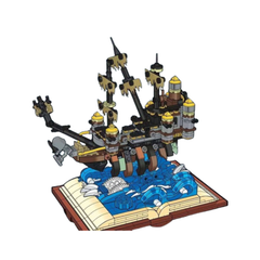 MJI, Creative LEGO-style construction sets, Pirates The Mary Ship Book Building Set - 1028pcs | MJI-13046