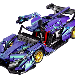 MJI, Creative LEGO-style construction sets, 1268pcs Gradient Apollo (Static Version) Sport Car Building Set | MJI-8624A