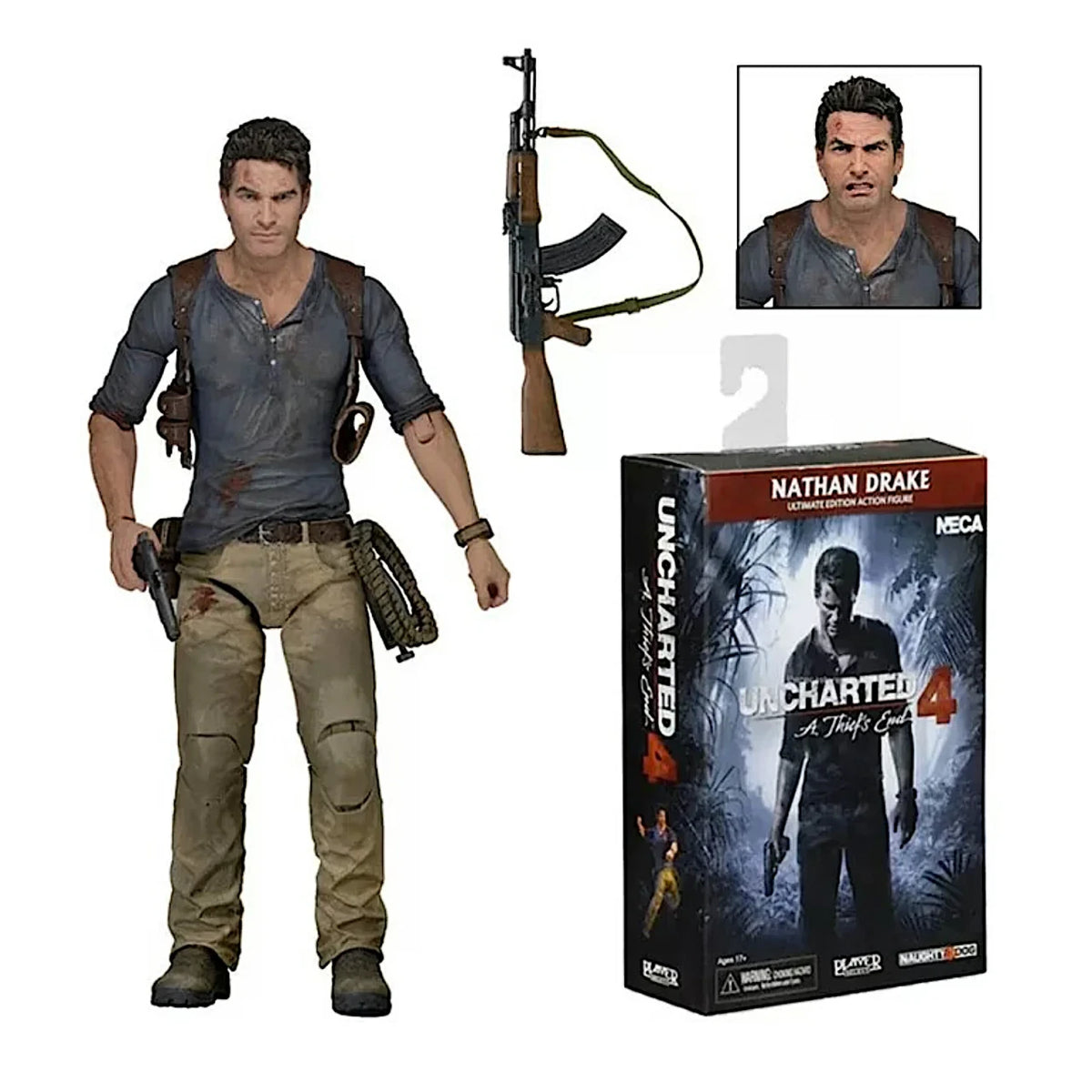 NECA Uncharted 4 - Nathan Drake Ultimate Edition Action Figure
