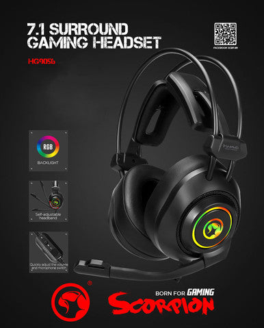 MARVO Headset HG9056 7.1 SURROUND GAMING HEADSET