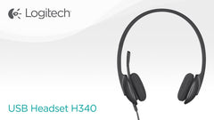 Logitech H340 USB Headset - Black | H340