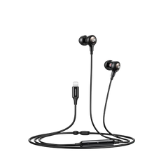 UGREEN MFI certified lightning Wired Earphones with Microphone, Noise Isolation,Black | 30631