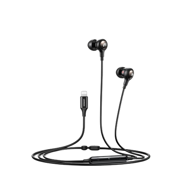 UGREEN MFI certified lightning Wired Earphones with Microphone, Noise Isolation,Black | 30631