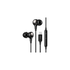 UGREEN MFI certified lightning Wired Earphones with Microphone, Noise Isolation,Black | 30631