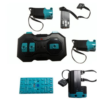 MJI Upgradeable Remote Control for Lego Sports Car - includes: 4 Motors 1 Controller 1 Battery