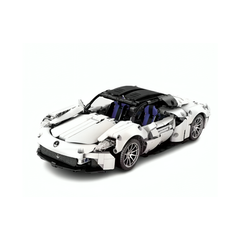 MJI, Creative LEGO-style construction sets, 1269pcs Luxury Technic Speed Super Racing Car - White | MJI-8611