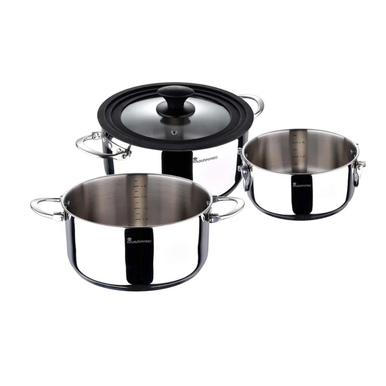 Masterpro Set 4Pc Stainless Steel Cookware | BGMP-2160