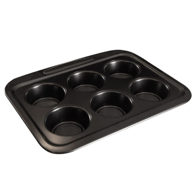 Masterpro 6-Cup Muffin Pan 28.9X23.1X3.3Cm | BGMP-7341