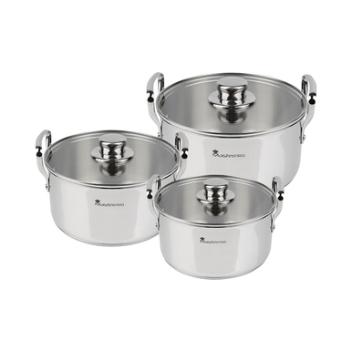 Masterpro Set 6Pc Stainless Steel Cookware | BGMP-2145