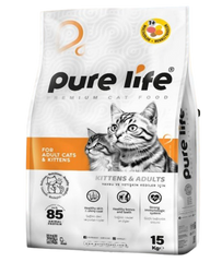 pure life cat dry food bag 15kg ADULT MULTICOLOR | PL-ADULT-MC15