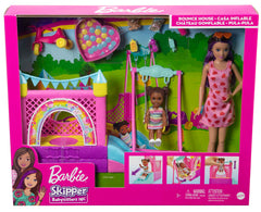 Barbie Skipper Babysitters Inc. Bounce House Playset with Dolls & Accessories | HHB67