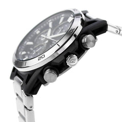 Casio Edifice SOSPENSIONE Men Solar Chronograph Watch - Silver Black | EQS-960D-1AVUDF