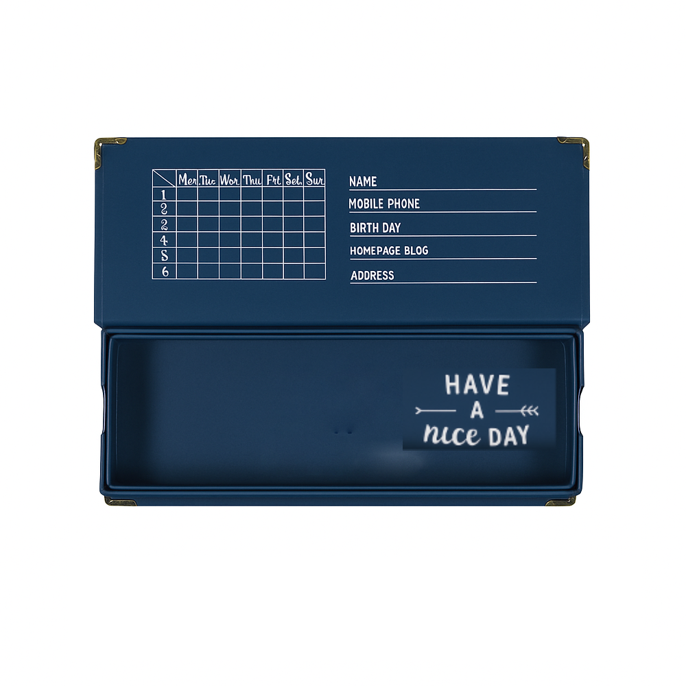 Have a Nice Day Pencil Case - Dark Blue