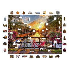 Puzzle W RS: Bicycles of Amsterdam XL 1010 | 476111