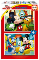 Educa Mickey Mouse - 2 Puzzles (48 pcs each) | 19312