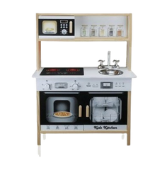 Kids Wooden Kitchen Playset with Microwave, Oven & Sink | OK114010