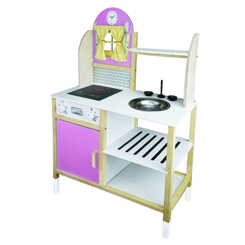 Kids Wooden Kitchen Playset with Stove, Sink & Storage | OK114218