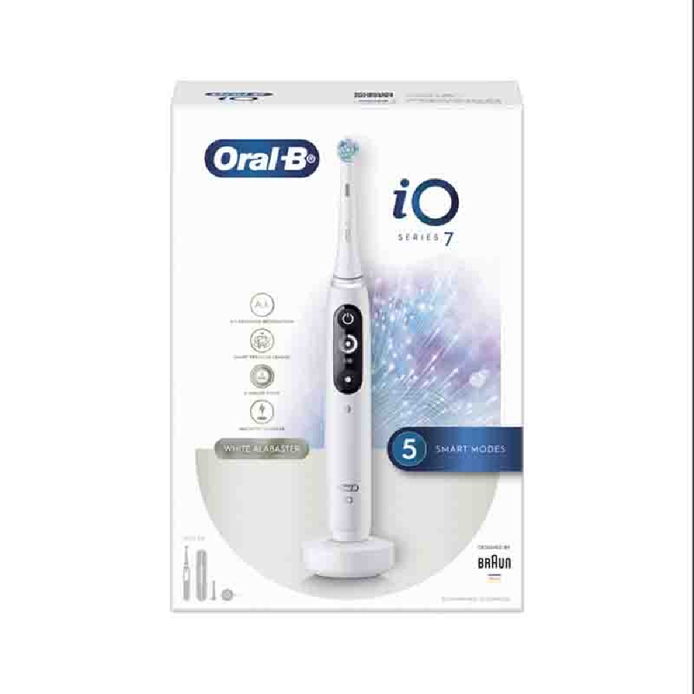 Oral-B iO7 White Electric Toothbrush | iOM7.2A1.1B
