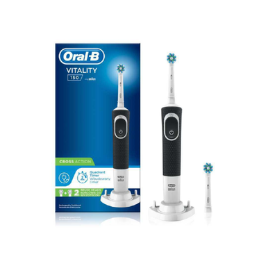 Oral-B Vitality 150 CrossAction Black Electric Rechargeable Toothbrush | D100.424.1
