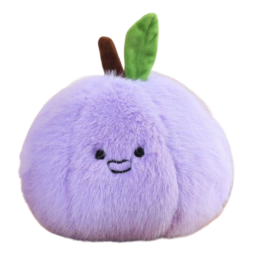 Smiling Fruit Plush Toy - Purple | Z320