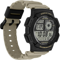 Casio Men Digital Watch - Black / Khaki | AE-1000W-5AVDF
