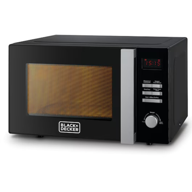 Black &amp; Decker Microwave 28L 900W,With Grill,Black | MZ2800PG-B5