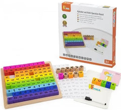 Viga Wooden Alphabet and Math Operation Board | 44655