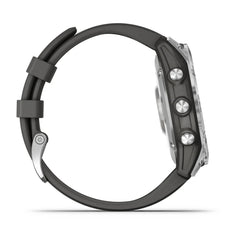 Garmin Fenix 7 Adventure Rugged Multi-Sport GPS Smart Watch - Standard Edition - Silver with Graphite Band | 010-02540-00
