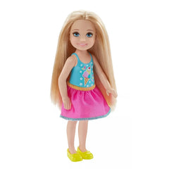 Barbie Club Chelsea Blonde Doll with Ice-Cream Top & Pink Skirt | DWJ27