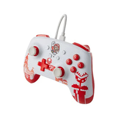 PowerA Enhanced Wired Controller for Nintendo Switch - Mario Red/White