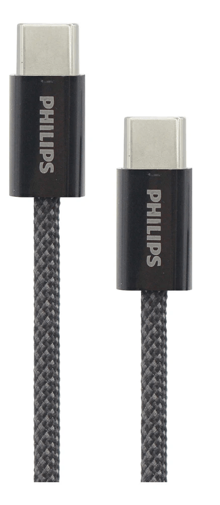 Philips USB-C to USB-C Cable 60W 1m - Black | DLC5051CB/70