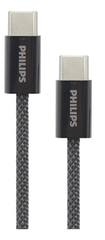 Philips USB-C to USB-C Cable 60W 1m - Black | DLC5051CB/70