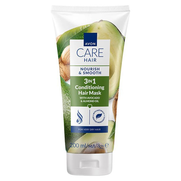 Avon Care Hair 3 in1 Hair Treatment Mask Nourish with Avocado & Almond 200ml | 1566417