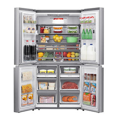 Hisense Refrigerator 4 Doors 26 Cu.Ft Stainless Steel with Water Dispenser | RQ749N4ASU