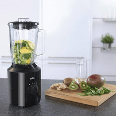 Braun PowerBlend 3 Blender Black 2L 800W Glass Jug | JB3150
